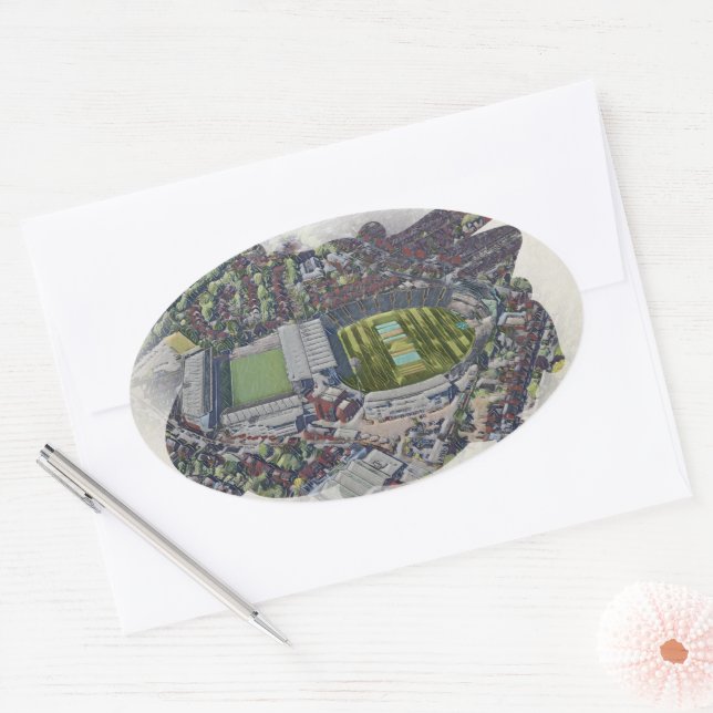 Headingley Cricket & Rugby Stadiums, Leeds Ovaler Aufkleber (Umschlag)