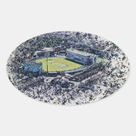 Headingley Stadium, Leeds Ovaler Aufkleber