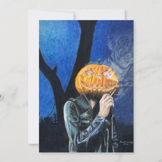 Headless Biker-Flachkarte (Vorderseite)