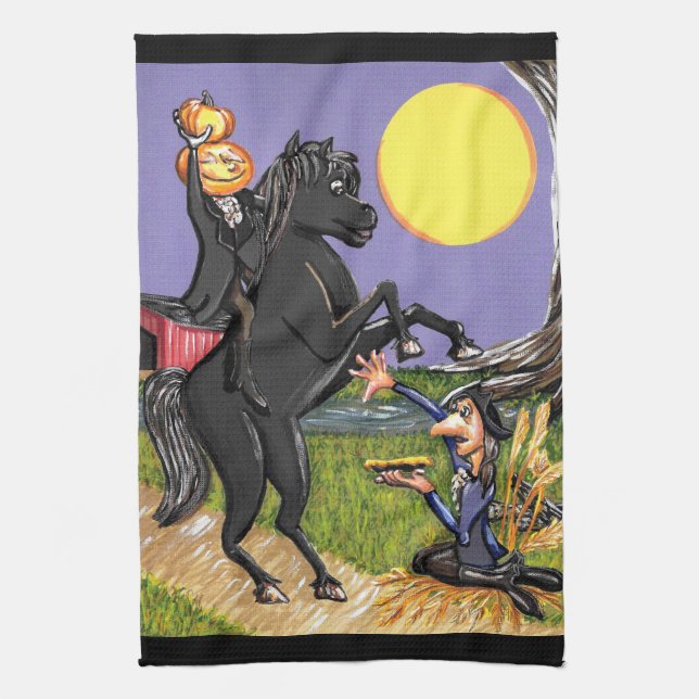 Headless Horseman Daredevil Ichabod Crane Exchange Geschirrtuch (Vertikal)