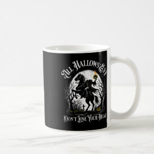 Headless Horseman Pumpkin Face Happy Halloween Sle Kaffeetasse