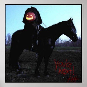 HeadlessHorseman w/BloodyAutograph Poster