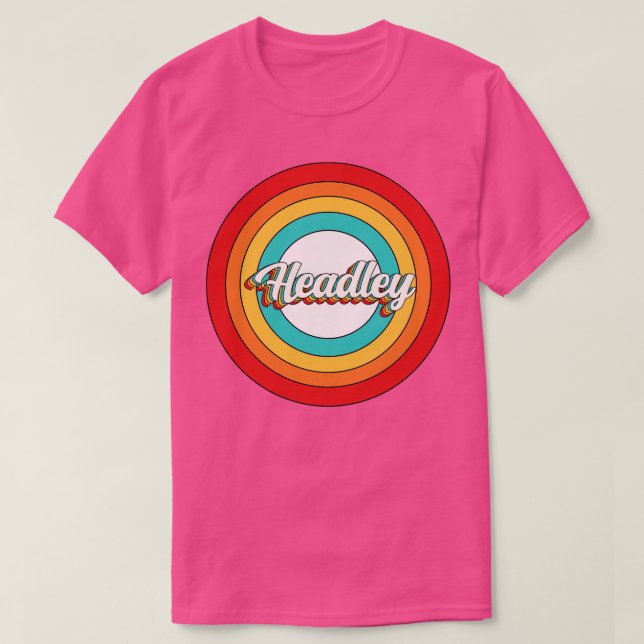 Headley Name Shirt Vintag Headley Circle (Design vorne)
