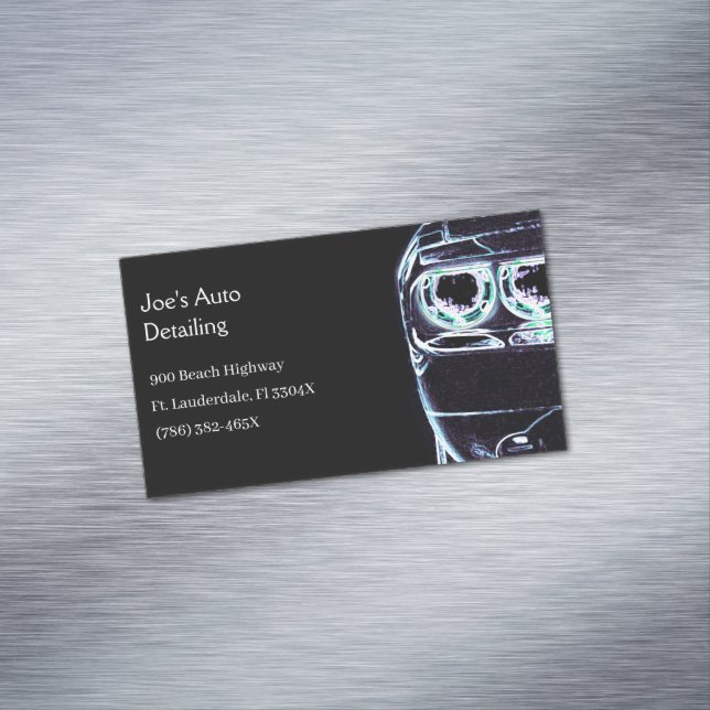 Headlight American Muscle Car Automotive Magnetische Visitenkarte (Beispiel)