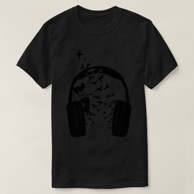 Headphone-Gitarre T-Shirt (Design vorne)