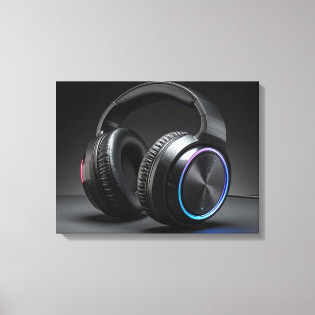 headphones leinwanddruck (Vorderseite)