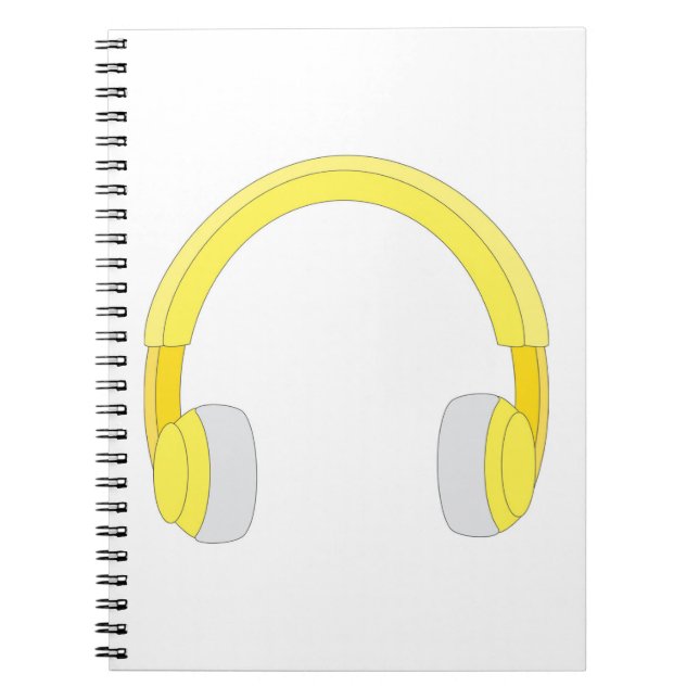 Headphones Notizblock (Vorderseite)