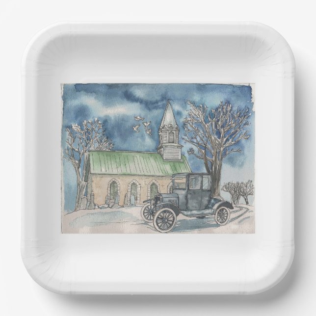 Headroom Pappteller (Vorderseite)