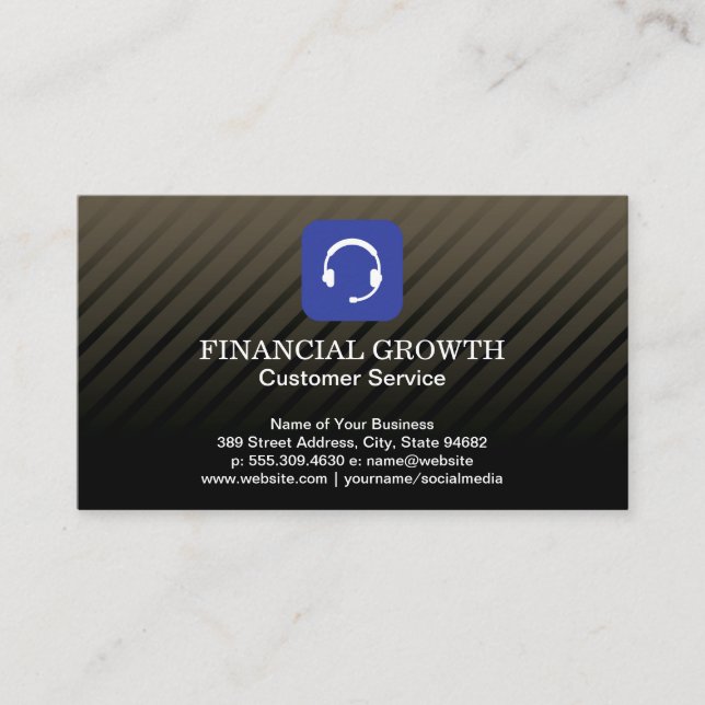 Headset-Symbol Visitenkarte (Vorderseite)