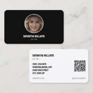 Headshot Custom QR oder Logo Visitenkarte