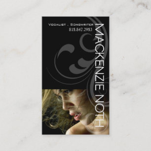 Headshot für Sänger-Texter und Komponist-Sänger Visitenkarte