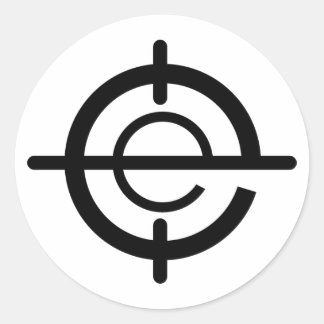 Headshot Gaming-Sticker Runder Aufkleber