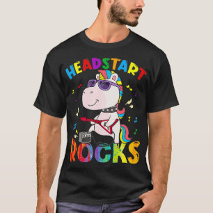 Headstart Rocks Einhorn Kinder zurück in die Schul T-Shirt