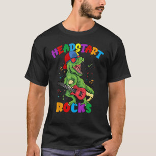 Headstart Rocks T-Rex Dinosaurier Kinder zurück zu T-Shirt
