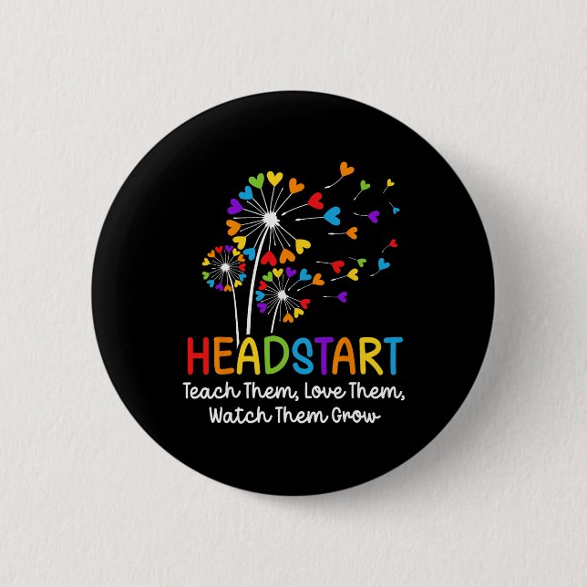 Headstart Teacher Early Childhood Educator  Button (Vorderseite)