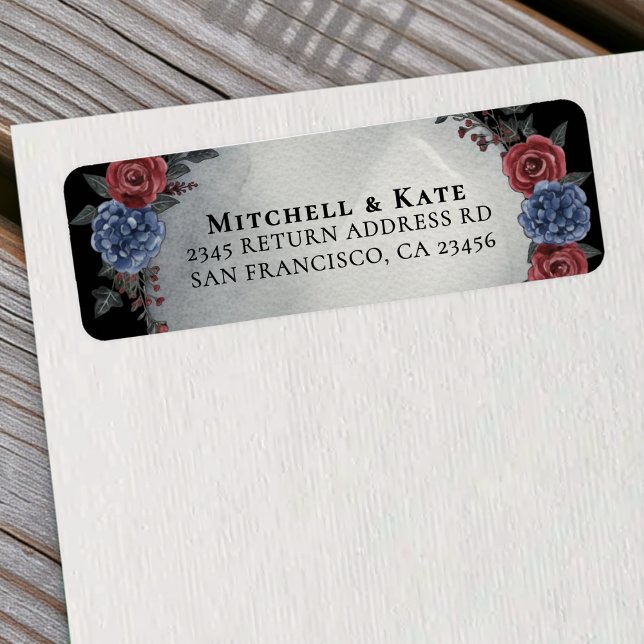 Headstone Floral Dark Gothic Wedding Address (Von Creator hochgeladen)