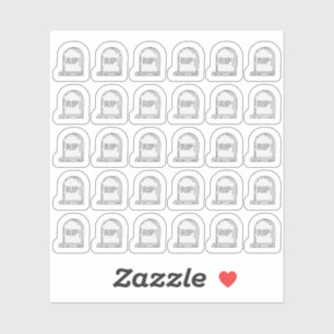 Headstone Grabstein Bujo Planer Aufkleber