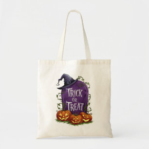 Headstone & Jack-o''Lanterns Trick oder Treat Bag Tragetasche