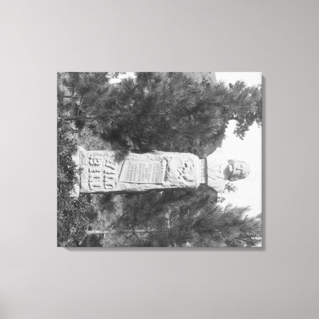 Headstone von Wild Bill Hickocks Grave Fotograp Leinwanddruck (Vorderseite)