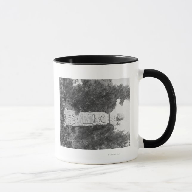 Headstone von Wild Bill Hickocks Grave Fotograp Tasse (Rechts)