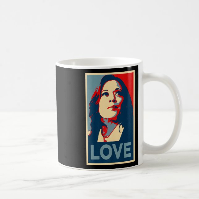 Heal Liebe Hoffnung Kamala Harris Obama 47 Unterst Kaffeetasse (Rechts)