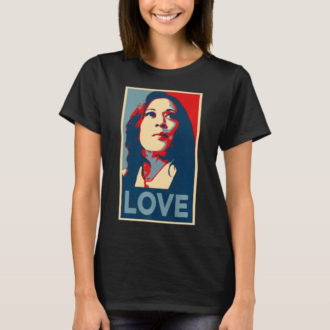 Heal Liebe Hoffnung Kamala Harris Obama 47 Unterst T-Shirt (Vorderseite)