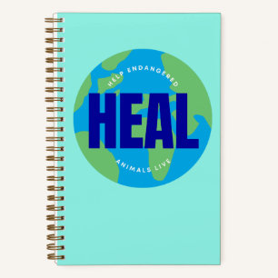 HEAL Notebook (5,5" x 8,5") Notizbuch