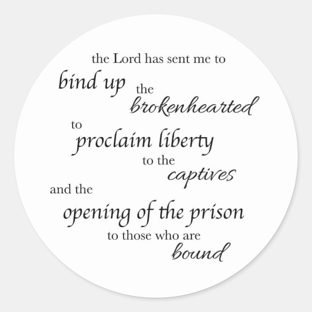 Heal the Brokenhearted Sticker (Vorderseite)