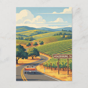 Healdsburg California Travel Postkarte