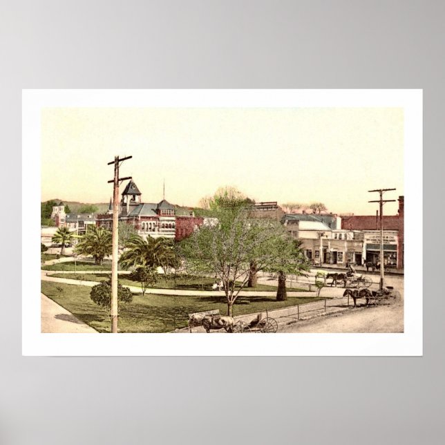 Healdsburg City Centre Poster Print (Vorne)