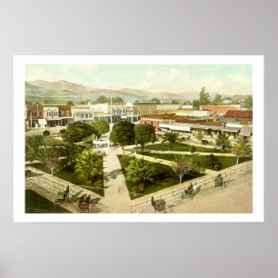 Healdsburg City Square Poster Print