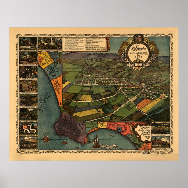 Healdsburg, Kalifornien (1876) Poster (Vorne)