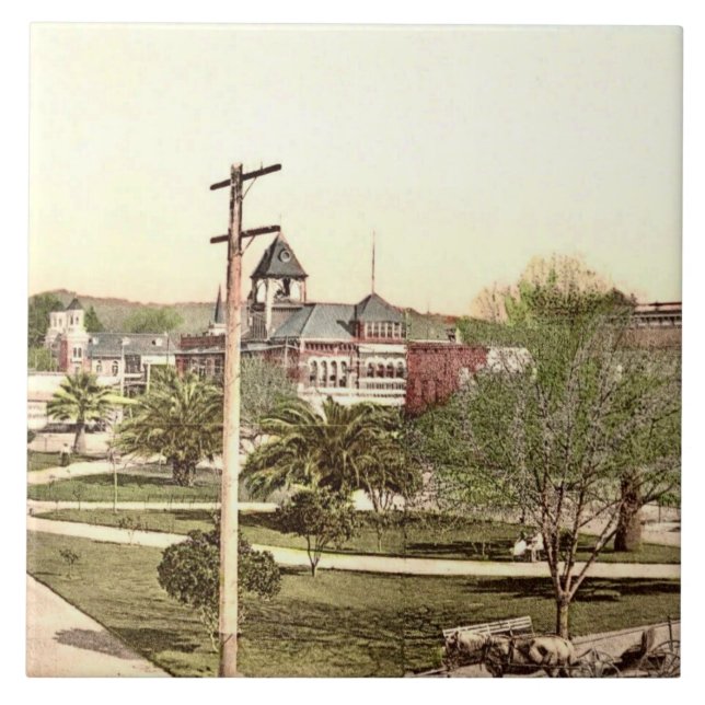 Healdsburg, Kalifornien, Keramik Tile Fliese (Vorderseite)
