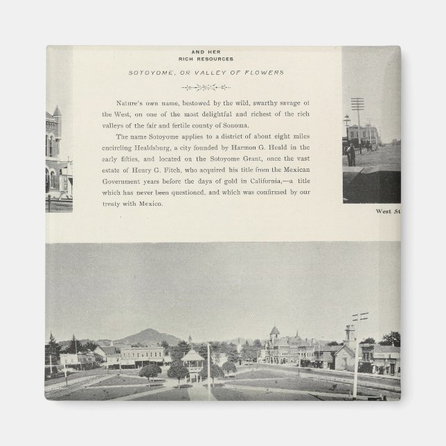 Healdsburg, Kalifornien Magnet (Vorne)