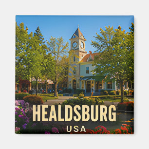 Healdsburg Kalifornien Weinland Stadt Reise Gif Magnet