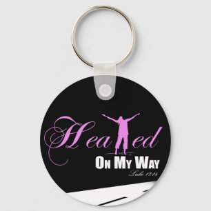 Healed on my Way (Pink &, Black ) Keychain Schlüsselanhänger