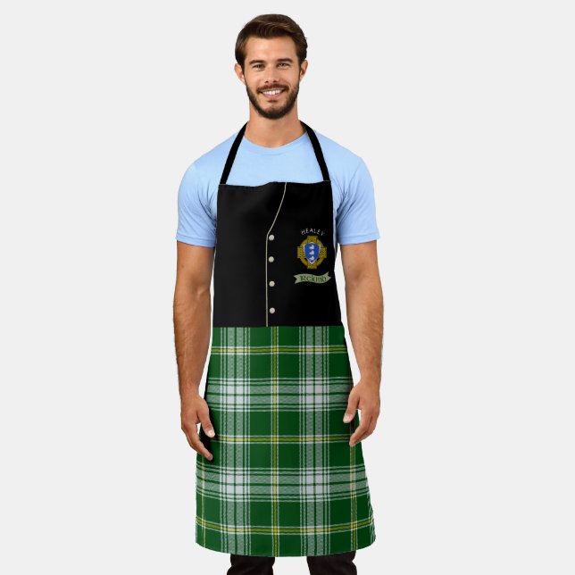 Healey Shield & Tartan Personalisiert Kilt Schürze (Getragen)