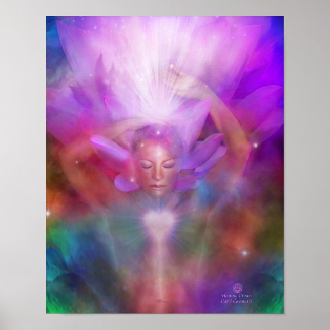 Healing Crown Chakra Fine Art Poster/Print Poster (Vorne)