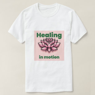 "Healing in Motion" Zen Lotus-Blumen-Grafik-T-Shir T-Shirt