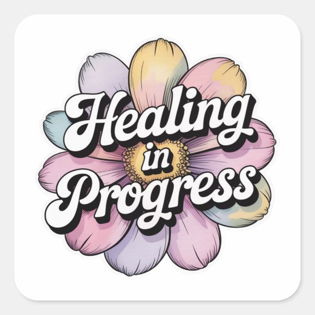 Healing in Progress Gentle Reminder Sticker (Vorderseite)