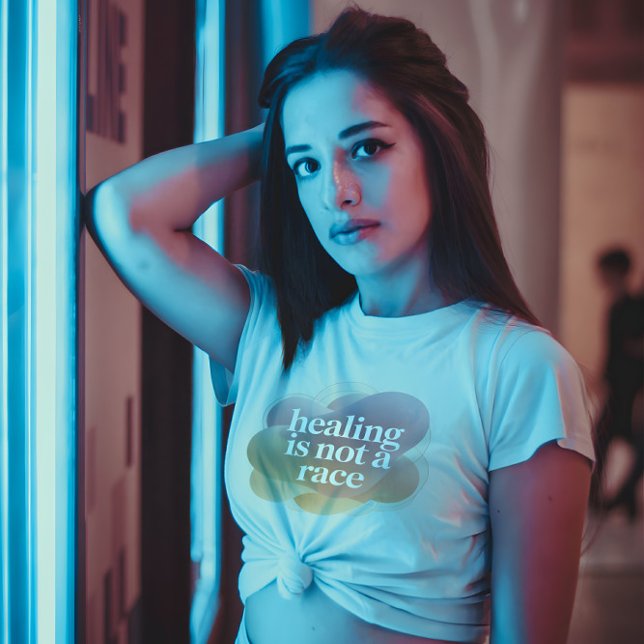 Healing Is Not a Race – Pastel Wellness T-Shirt (Von Creator hochgeladen)