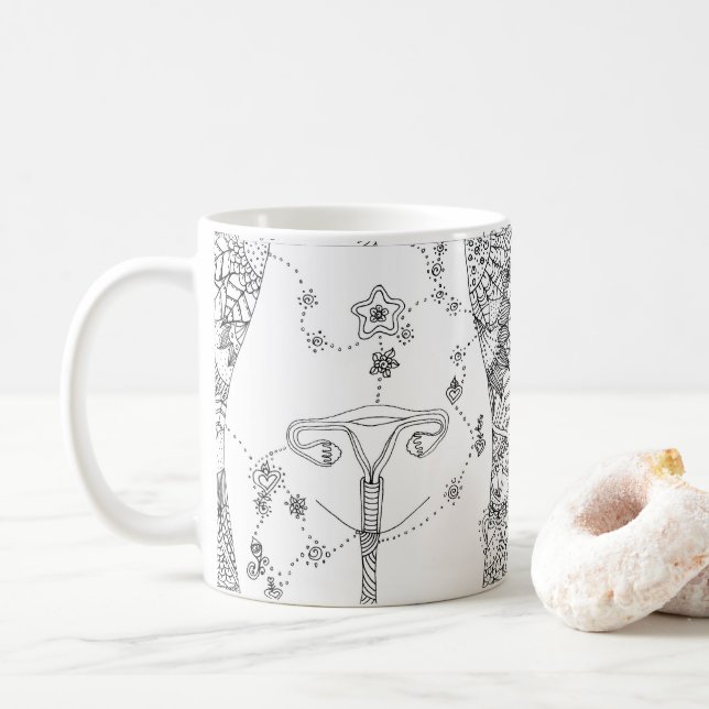 Healing of the uterus kaffeetasse (Mit Donut)