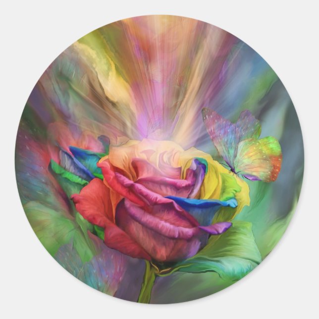 Healing Rose Art Sticker (Vorderseite)