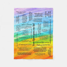 Healing Scripts Bible Verse Fleece Blanket