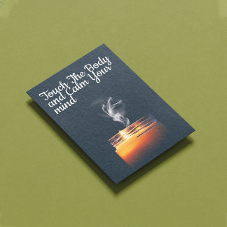 Healing Touch Spa-Zitat Kerzenposter Poster