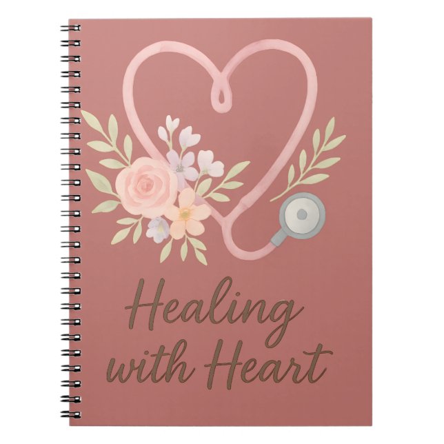 Healing with heart  notizblock (Vorderseite)
