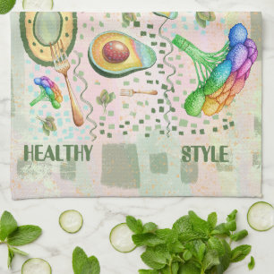 Healsy Food Art Geschirrtuch