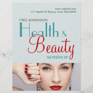 Health Beauty Seminar Flyer Einladung