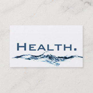 Health Beruflich Business Card - H2O No.1 Visitenkarte