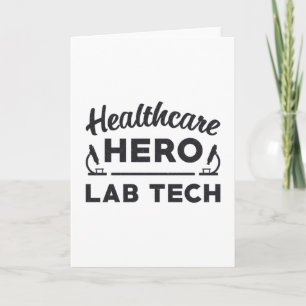 Health Care Hero Labrador Tech Labortechniker Karte
